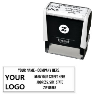 Personalized Logo Name Address Self-inkin Stamp