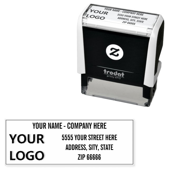 Personalized Logo Name Address Self-inkin Stamp (In Situ)