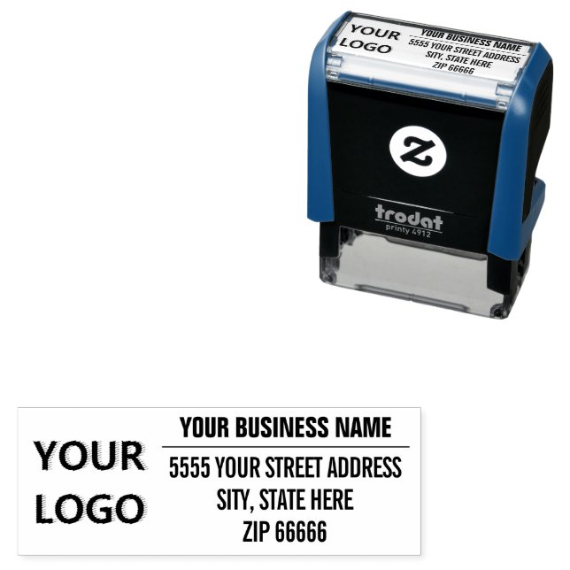 Personalized Logo Name Address Self-inking Stamp (In Situ)