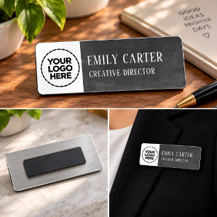 Personalized Logo Name & Job Title Professional Tag