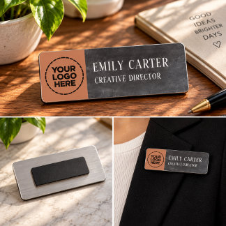 Personalized Logo Name & Job Title Professional  Tag