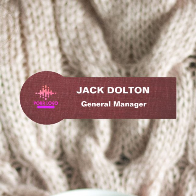 Personalized Logo Name Tag for Employees (Creator Uploaded)