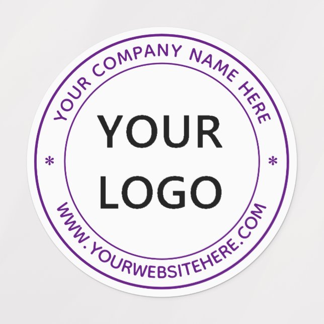 Personalized Logo Name Website Business Labels (Design 1)