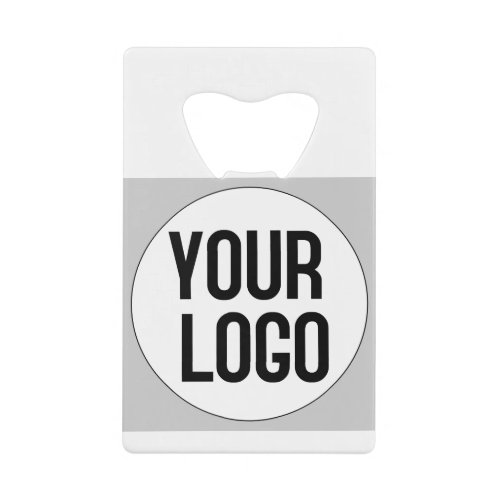 Personalized logo on merch credit card bottle opener