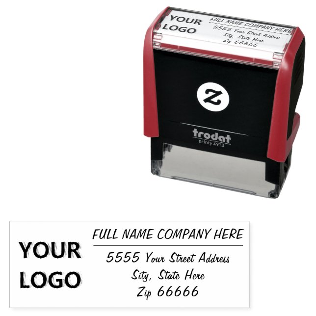 Personalized Logo or Photo Address Stamp Template (In Situ)