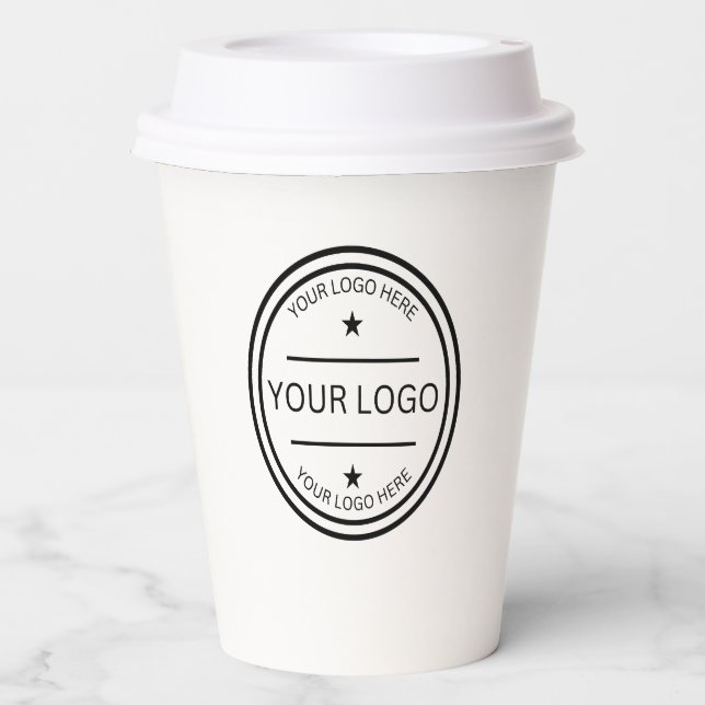 Personalized Logo Party Wedding Event Paper Cups (Front)