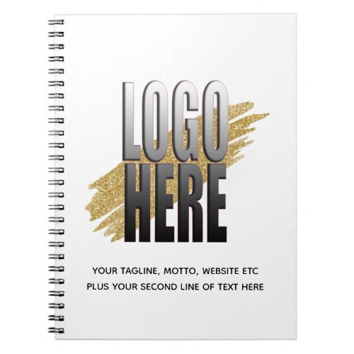 Personalized Logo Plus Text Business Notebook