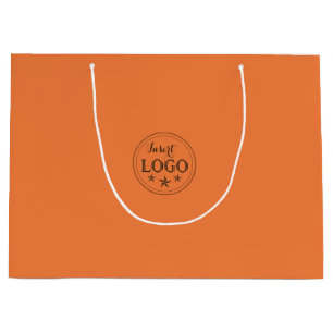 Personalized Logo Princeton Orange Large Gift Bag