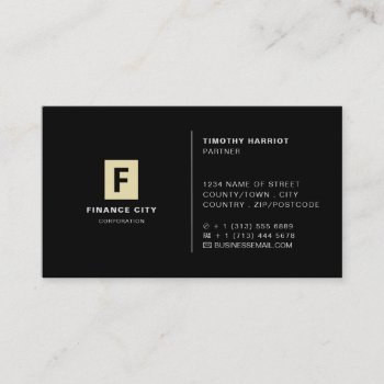 Personalized Logo  Professional Business & Finance Business Card by TheBusinessCardStore at Zazzle