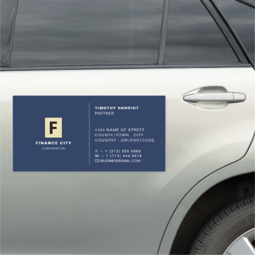 Personalized Logo Professional Business  Finance Car Magnet