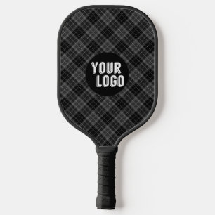 Personalized Logo & QR Code Bold Modern Branded Pickleball Paddle