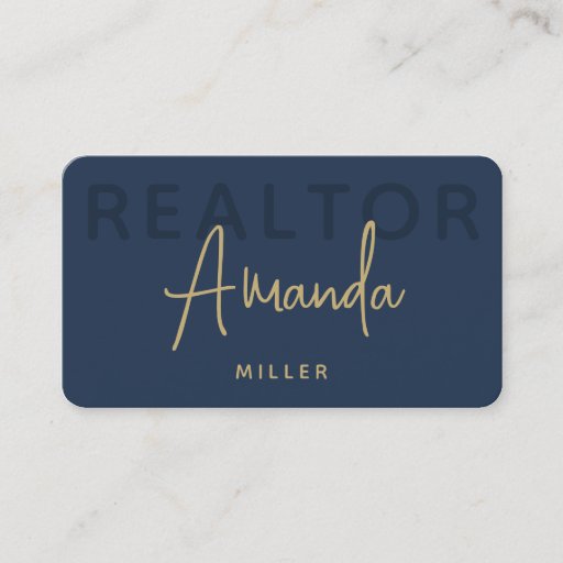 Customizable Personalized Logo Realtor Broker Real Estate Agent Business Card