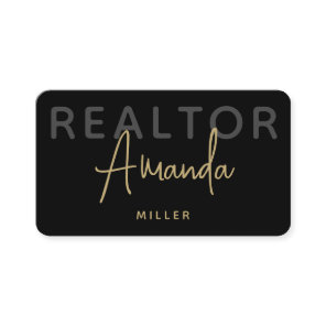 Personalized Logo Realtor Broker Real Estate Agent Business Card