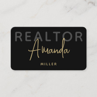 Personalized Logo Realtor Broker Real Estate Agent Business Card