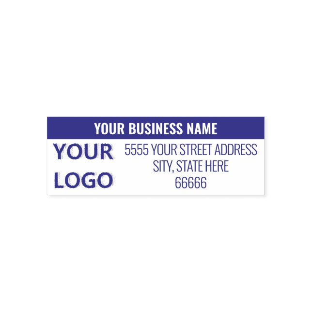 Personalized Logo Return Address Self-inking Stamp (Design)