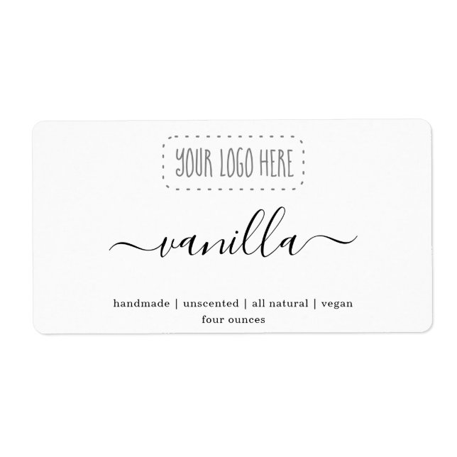 Personalized Logo Soap Label Sticker (Front)