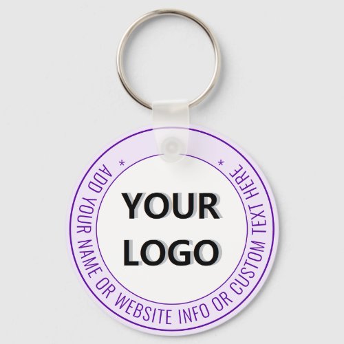 Personalized Logo Text and Colors Keychain Gift