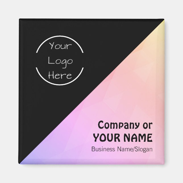 Personalized Logo - Text Magnets  (Front)