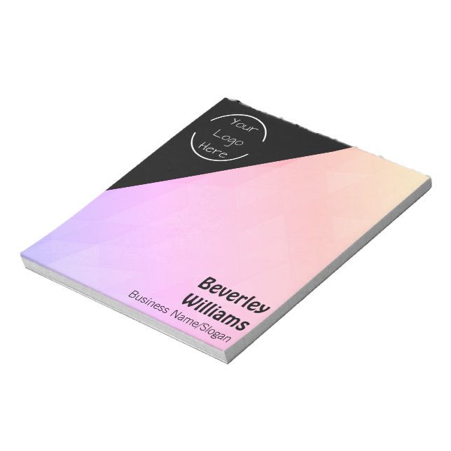 Personalized Logo - Text Notepad (Rotated)