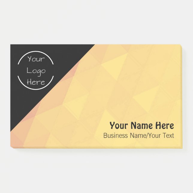 Personalized Logo - Text Post-it Notes (Front)