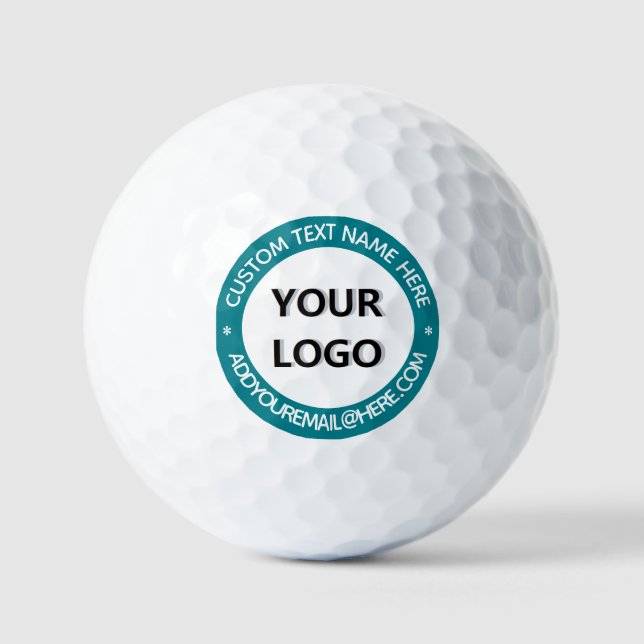 Personalized Logo Text Stamps Golf Balls Example (Front)