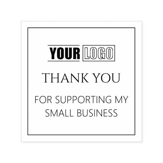 Personalized Logo Thank You Self-inking Stamp (Design)