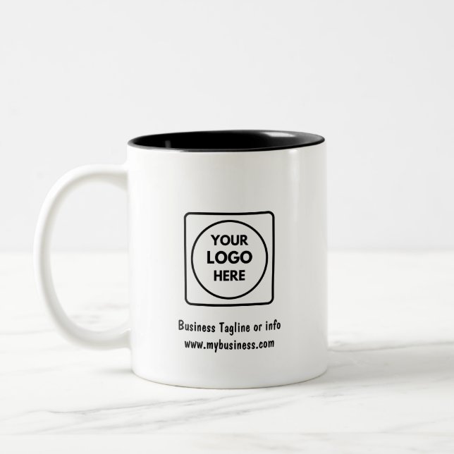Personalized Logo Two Tone Business Promo mug (Left)