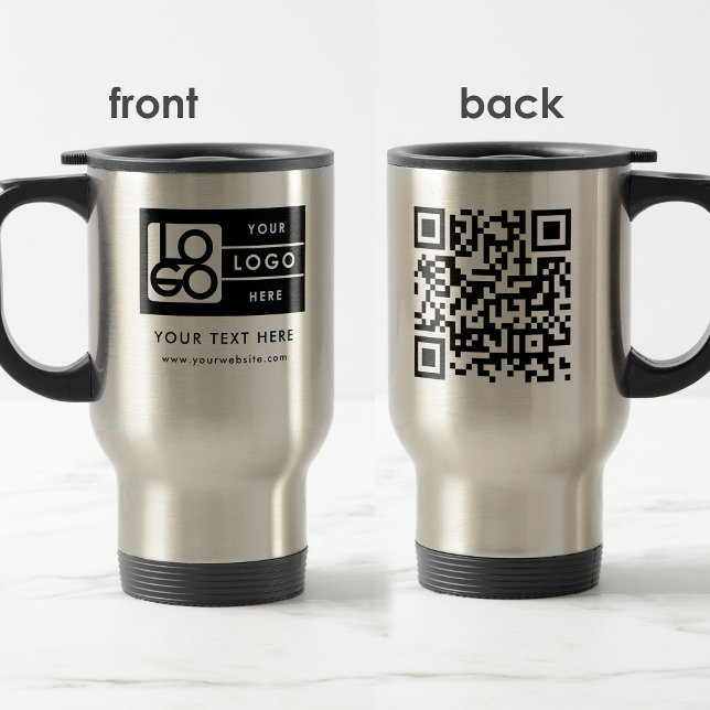 Personalized Logo Website QR Code Text Promotional Travel Mug (Personalized Logo Website QR Code Text Promotional Travel Mug)