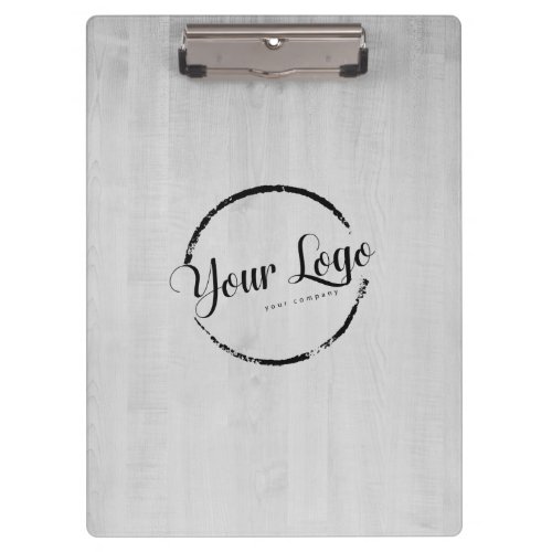 Personalized logo woodgrain clipboard