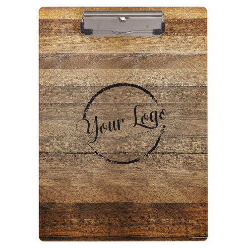 Personalized logo woodgrain clipboard