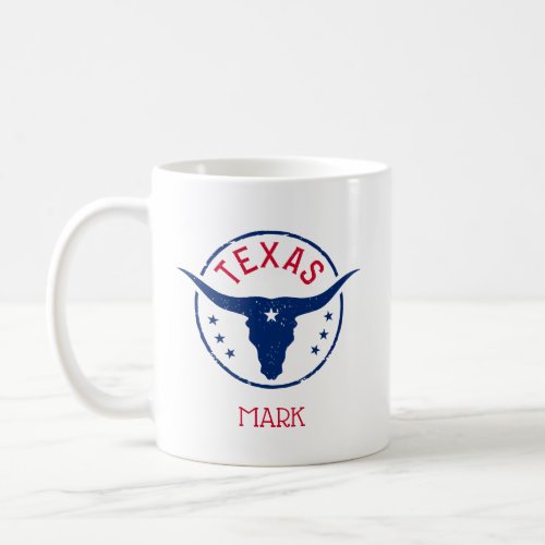 Personalized Longhorn Texas Coffee Mug