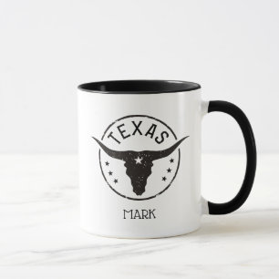 Personalized Longhorn Texas Mug