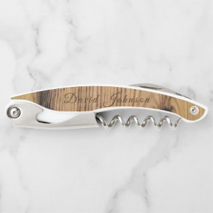 Personalized Look of Wood Waiter's Corkscrew