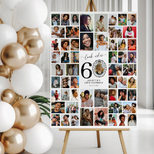 Personalized Look Who's 60 Photo Collage Foam Board