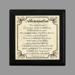 Personalized Lord's Prayer Bible Verse Trinket Box