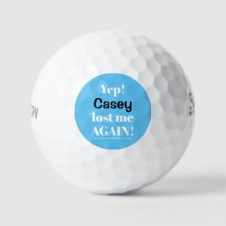 Personalized Lost Again Funny Golf Balls