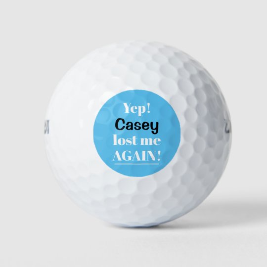 Personalized Lost Again Funny Golf Balls