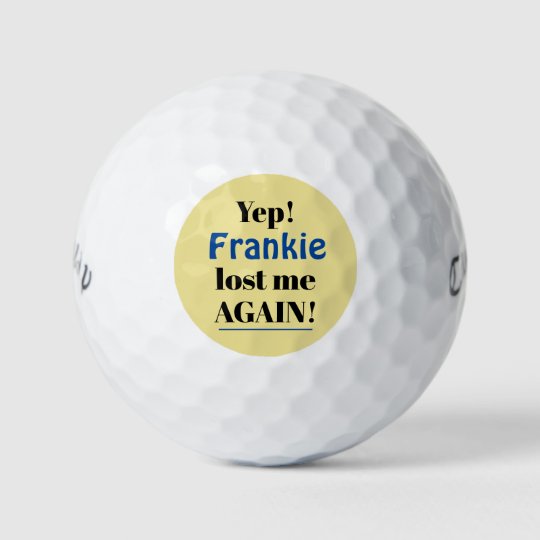 Personalized Lost Again Funny Golf Balls