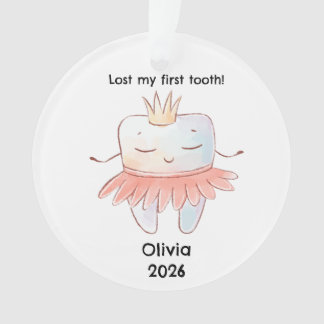 Personalized Lost My First Tooth Christmas Ornament