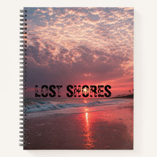 Personalized Lost Shores Beach Sunrise Notebook