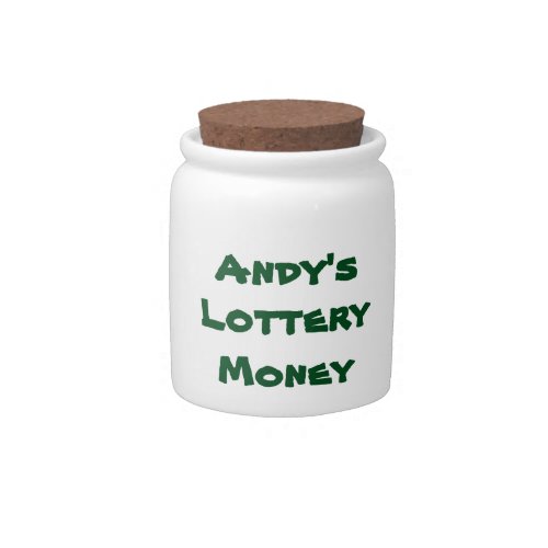 Personalized Lottery Money Jar