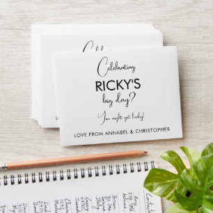 Personalized Lotto Envelope   Celebrating 