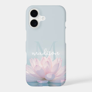 Personalized lotus flower iPhone 17 case