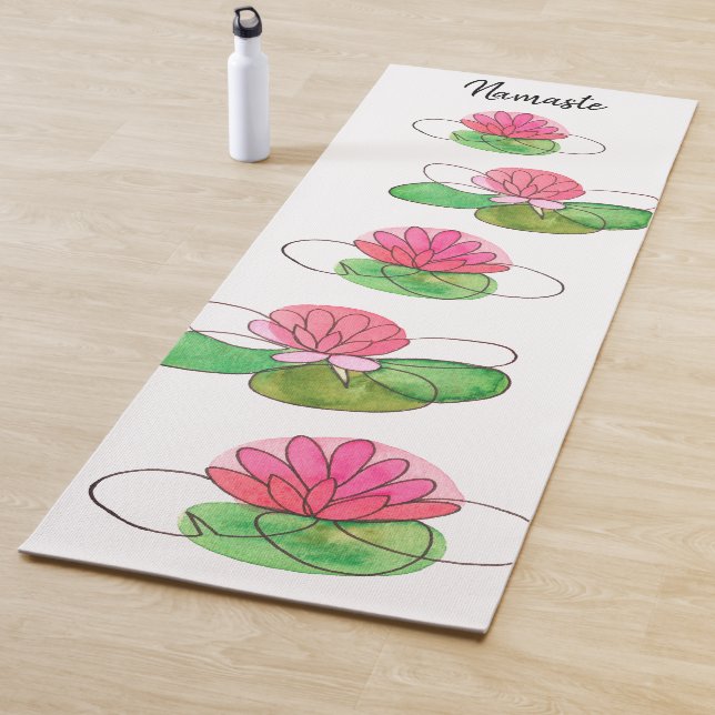 Personalized Lotus Namaste Yoga Mat (In Situ)