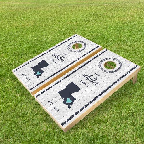 Personalized Louisiana Family Name Cornhole Set