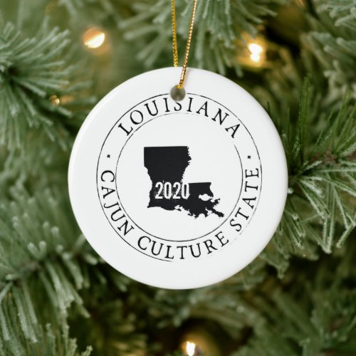 Personalized  Louisiana Ornament