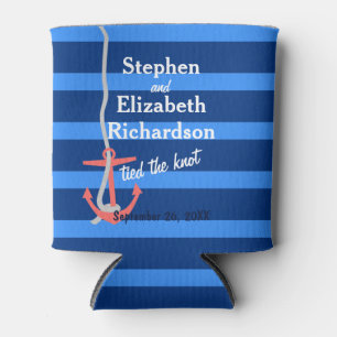 Personalized Love Beachy Anchor Can Cooler