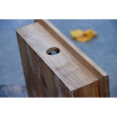 Personalized Love Birds Rustic Wine Cork Holder (Top)