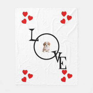 Personalized Love Blanket with Your Dog’s Photo