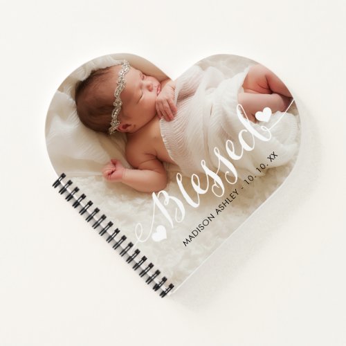 Personalized Love Blessed Baby Photo Notebook